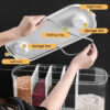 🍚 Dispensador de Granos con 5 Compartimientos – Orden y Frescura en tu Cocina 🍚