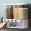🍚 Dispensador de Granos con 5 Compartimientos – Orden y Frescura en tu Cocina 🍚