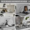 🥂 Escurridor Tapete Absorbente de Platos – Elegancia y practicidad en tu cocina
