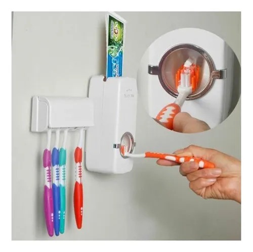 🦷 Dispensador de Pasta Dental con Soporte para Cepillos 🦷