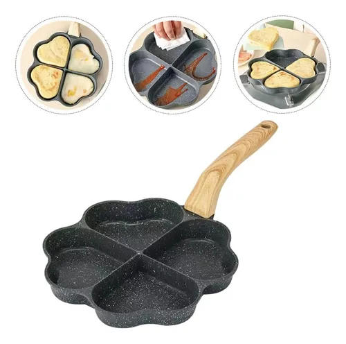 D_NQ_NP_892977-MLM76962938484_062024-O 🍳 Sartén Antiadherente 4 Divisiones en Forma de Corazón ❤️